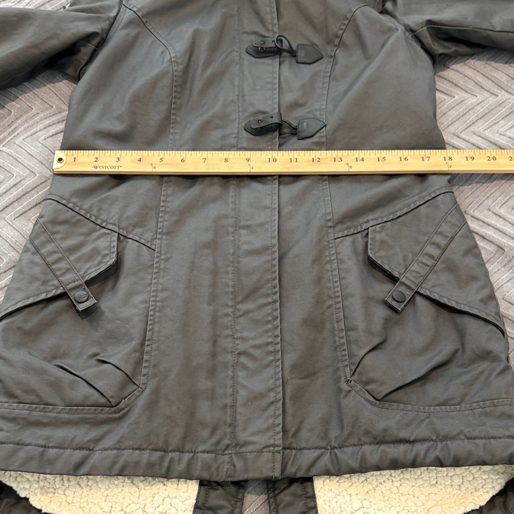 Oakley Parka Anorak Coat with Faux Fur Lined Hood Size XS - Picture 10 of 12